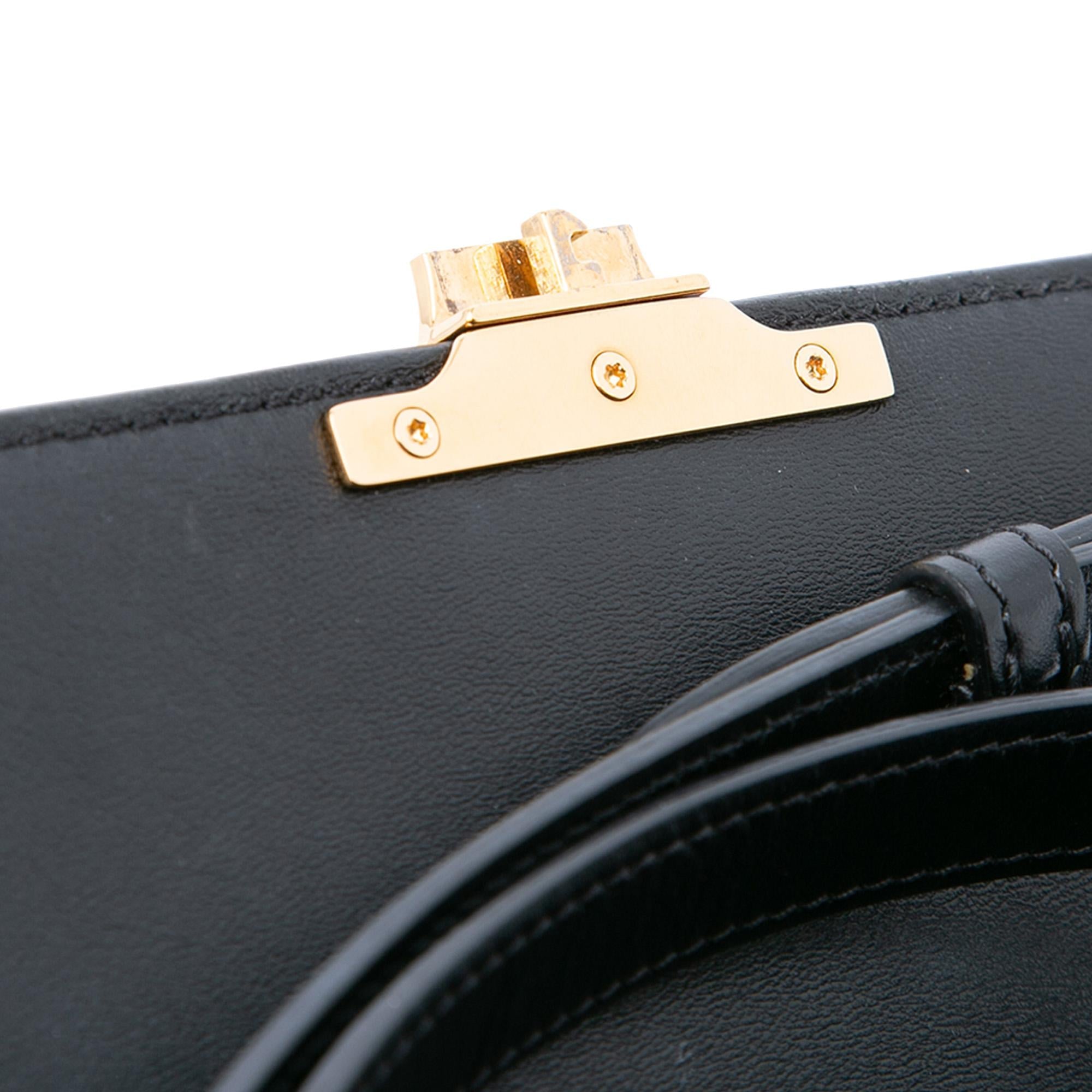 Celine Teen Shiny Calfskin Triomphe Crossbody