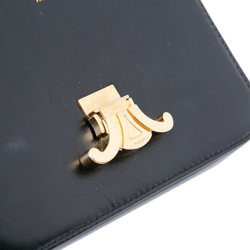 Celine Teen Shiny Calfskin Triomphe Crossbody