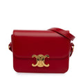 Celine Teen Shiny Calfskin Triomphe Crossbody