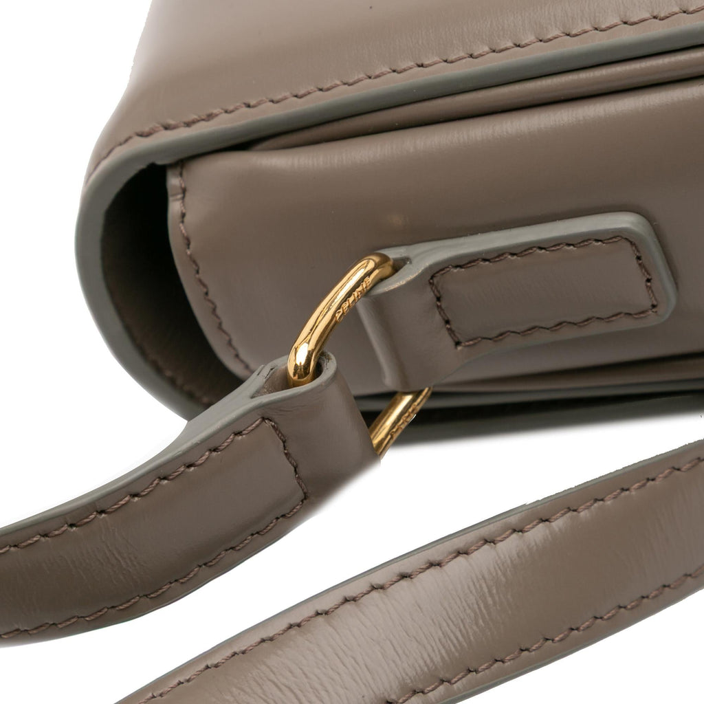 Celine Teen Shiny Calfskin Triomphe Crossbody