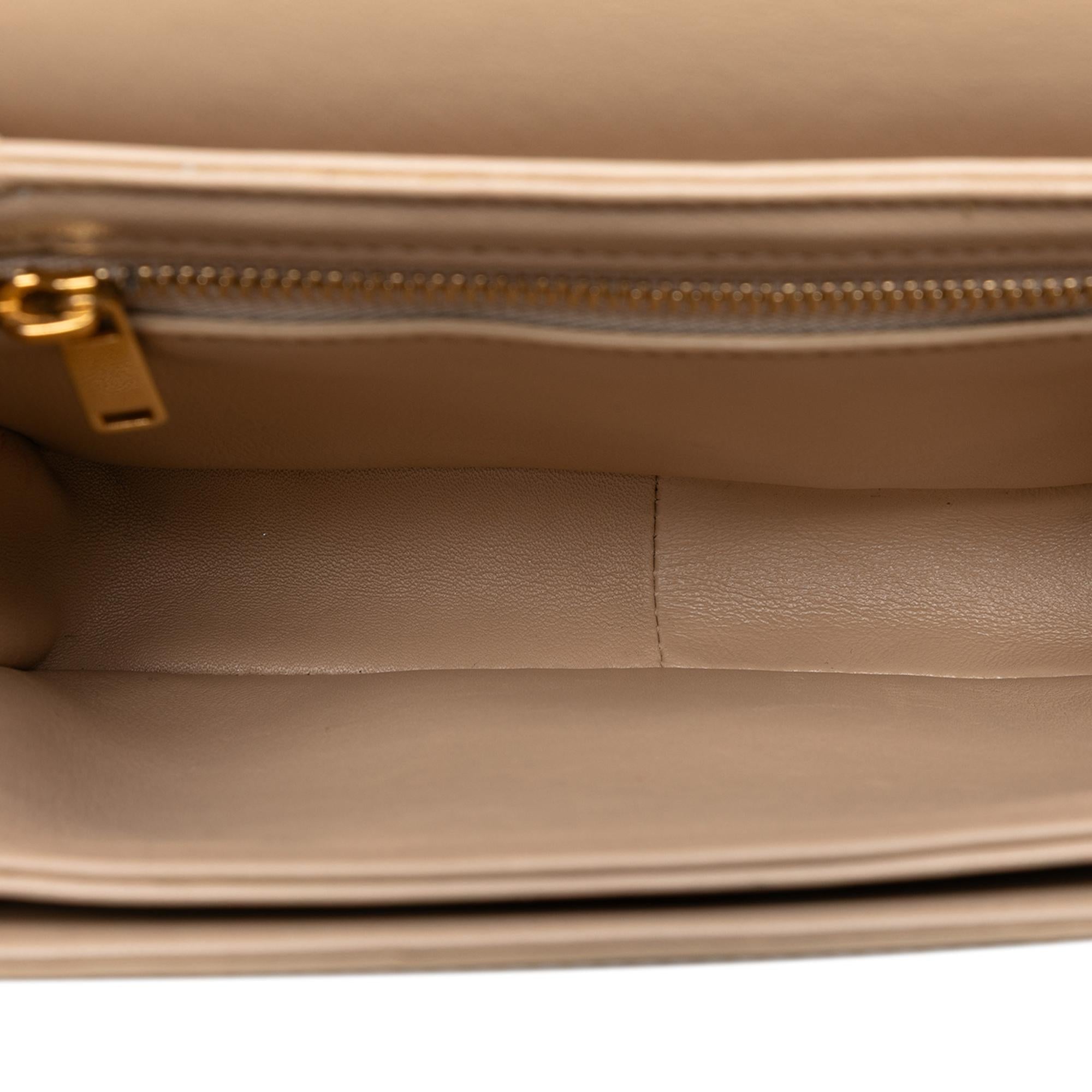 Celine Teen Shiny Calfskin Triomphe Crossbody
