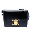 Celine Teen Shiny Calfskin Triomphe Crossbody