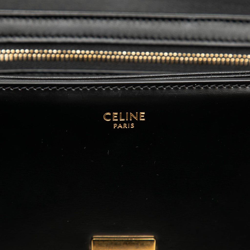 Celine Teen Shiny Calfskin Triomphe Crossbody
