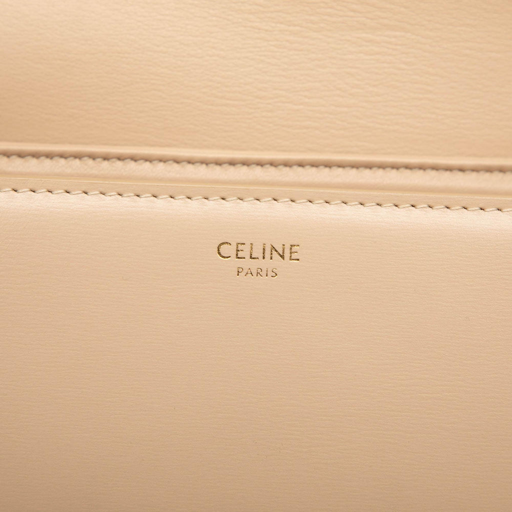 Celine Teen Shiny Calfskin Triomphe Crossbody
