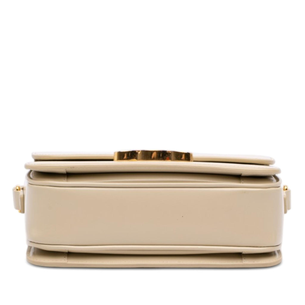 Celine Teen Shiny Calfskin Triomphe Crossbody