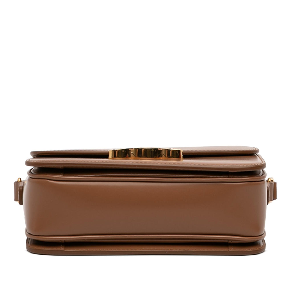 Celine Teen Shiny Calfskin Triomphe Crossbody