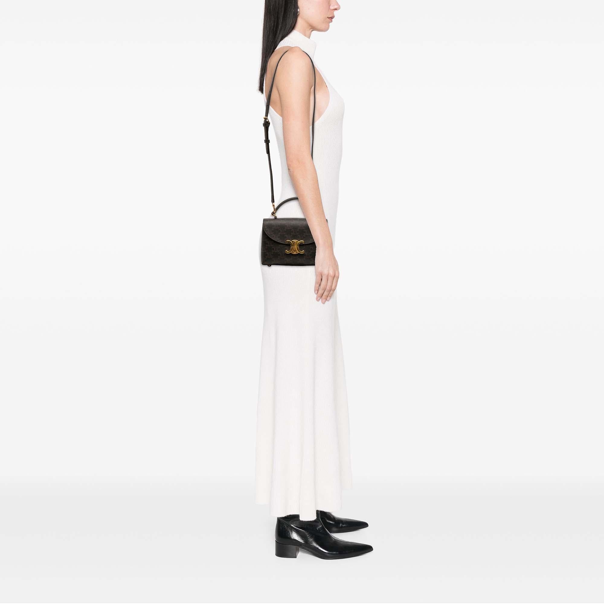 Celine Teen Triomphe Coated Canvas Nino Bag