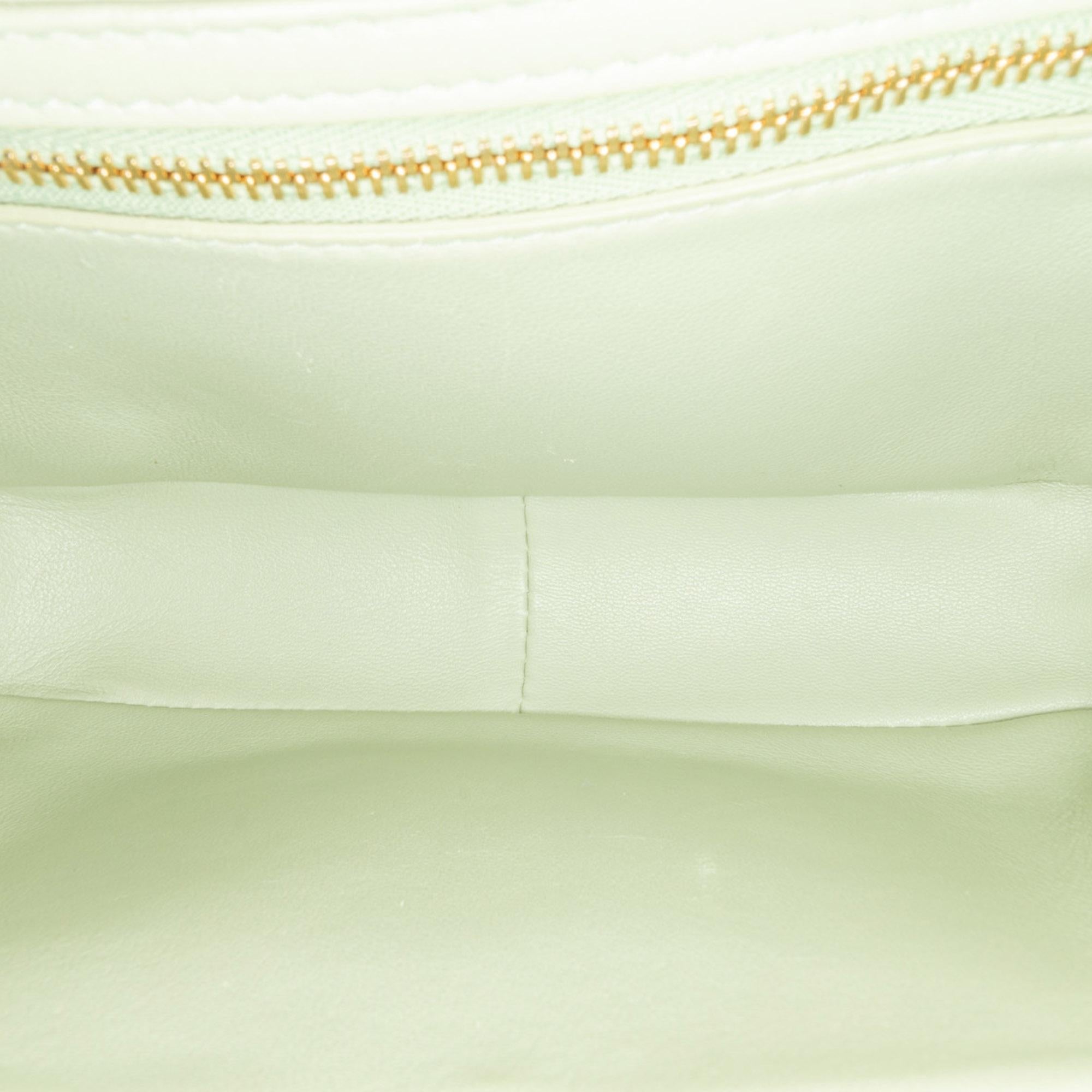 Celine Teen Triomphe Coated Canvas and Calfskin Triomphe Crossbody