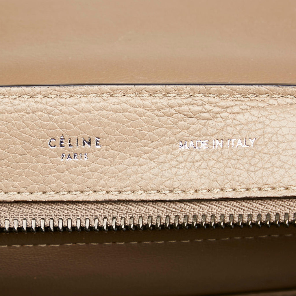 Celine Trapeze Leather Satchel (SHG-28880)