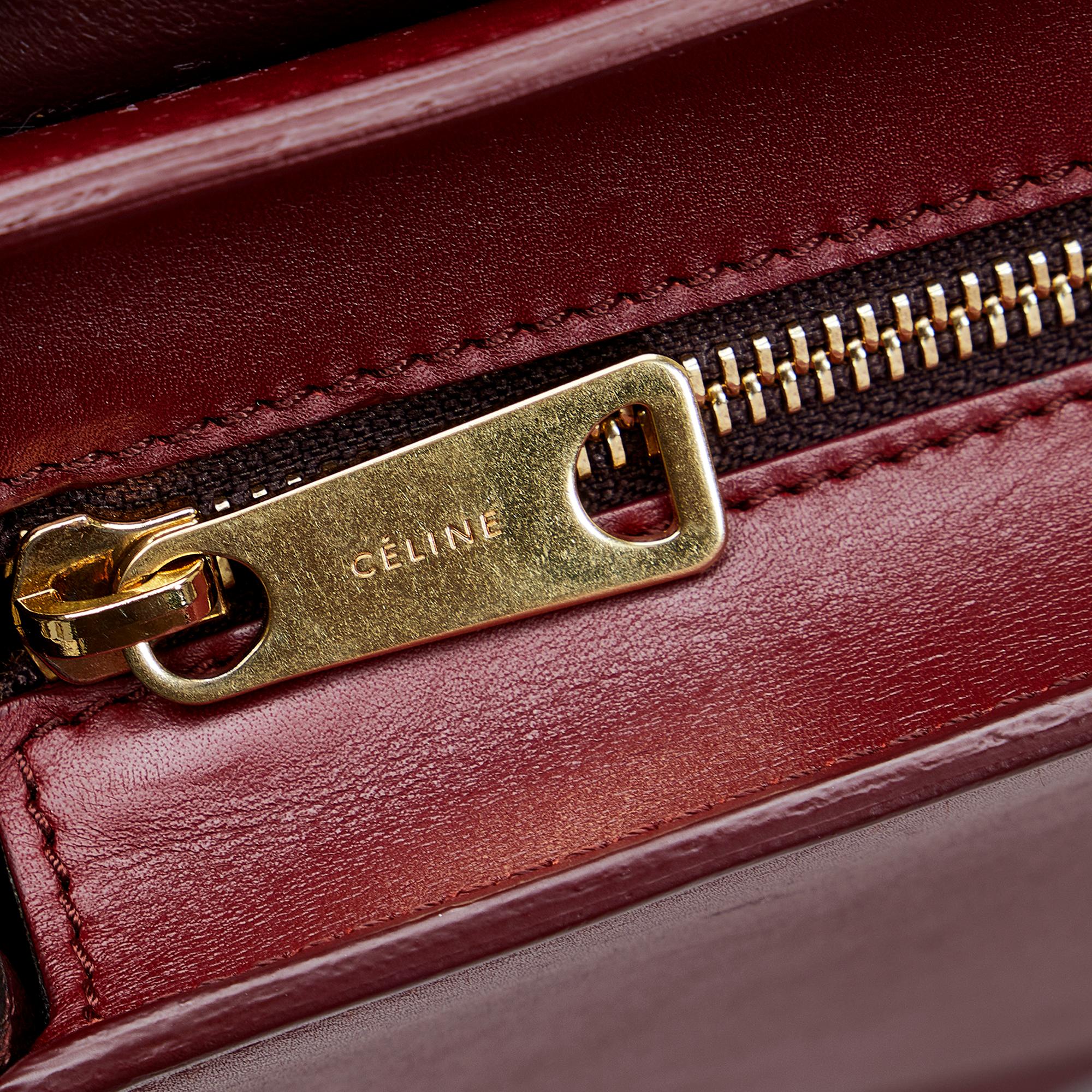 Celine Trapeze Tricolor Satchel (SHG-xrb8EN)