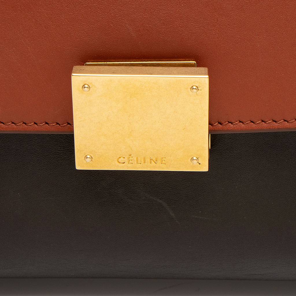 Celine Tricolor Calfskin Small Trapeze Bag