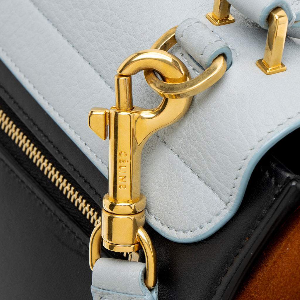 Celine Tricolor Calfskin Small Trapeze Bag
