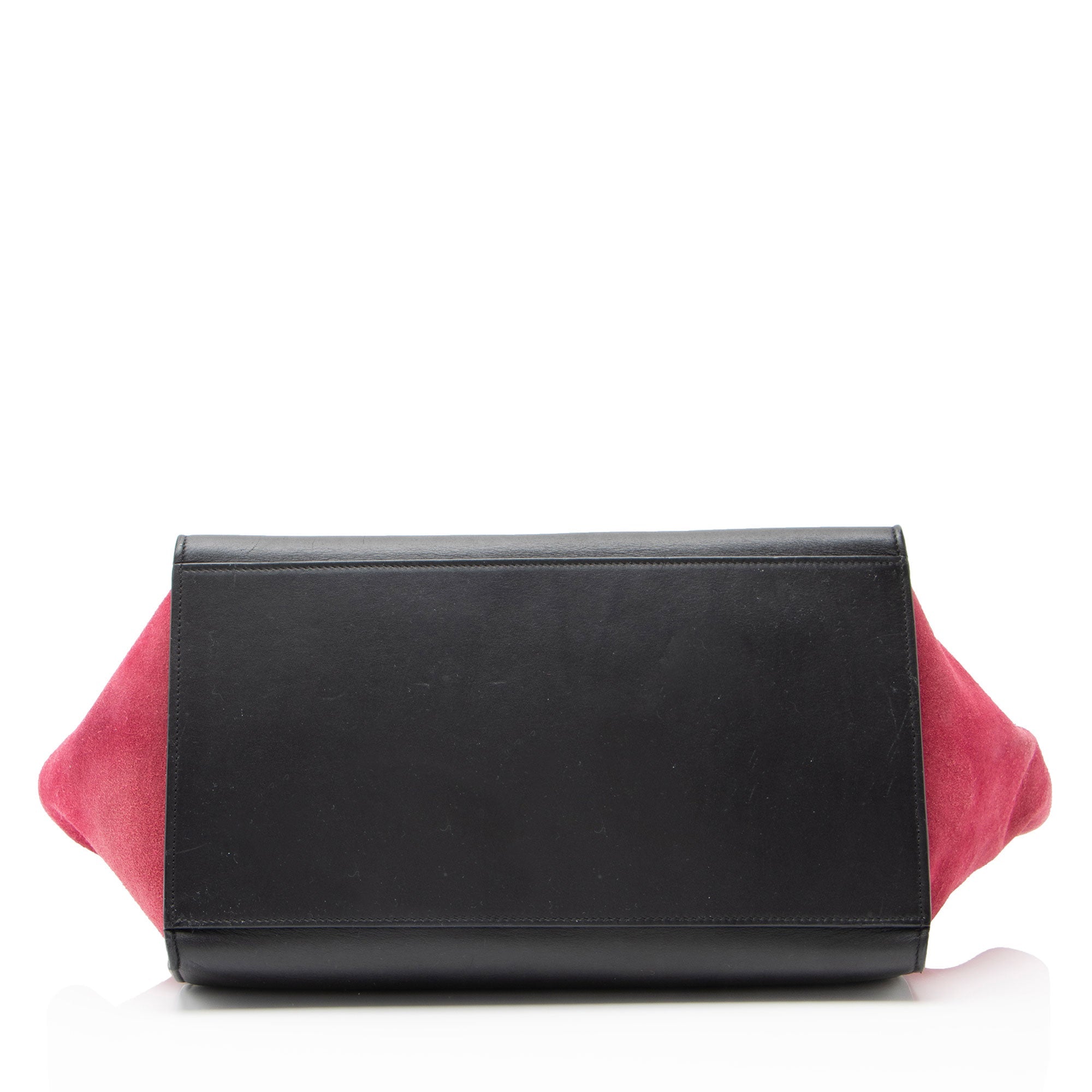 Celine Tricolor Calfskin Suede Medium Trapeze Bag