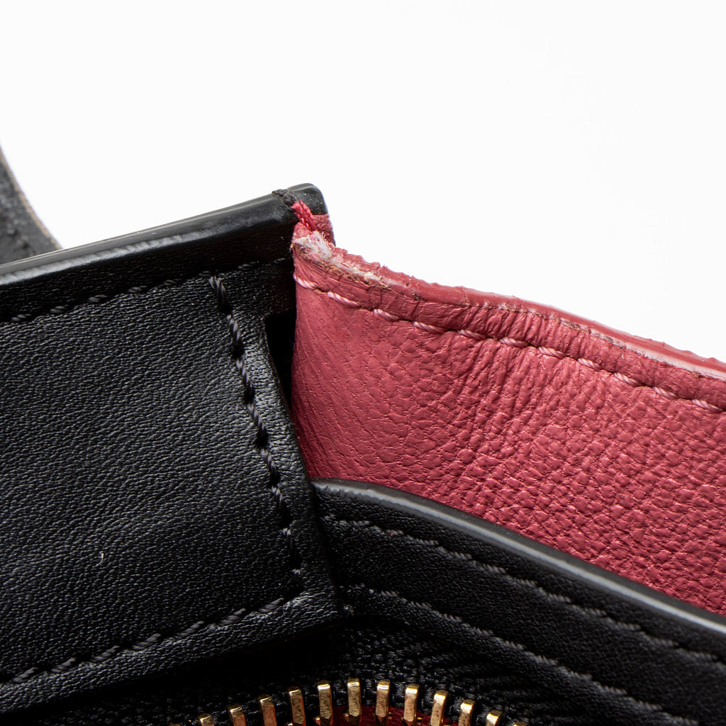 Celine Tricolor Calfskin Suede Medium Trapeze Bag
