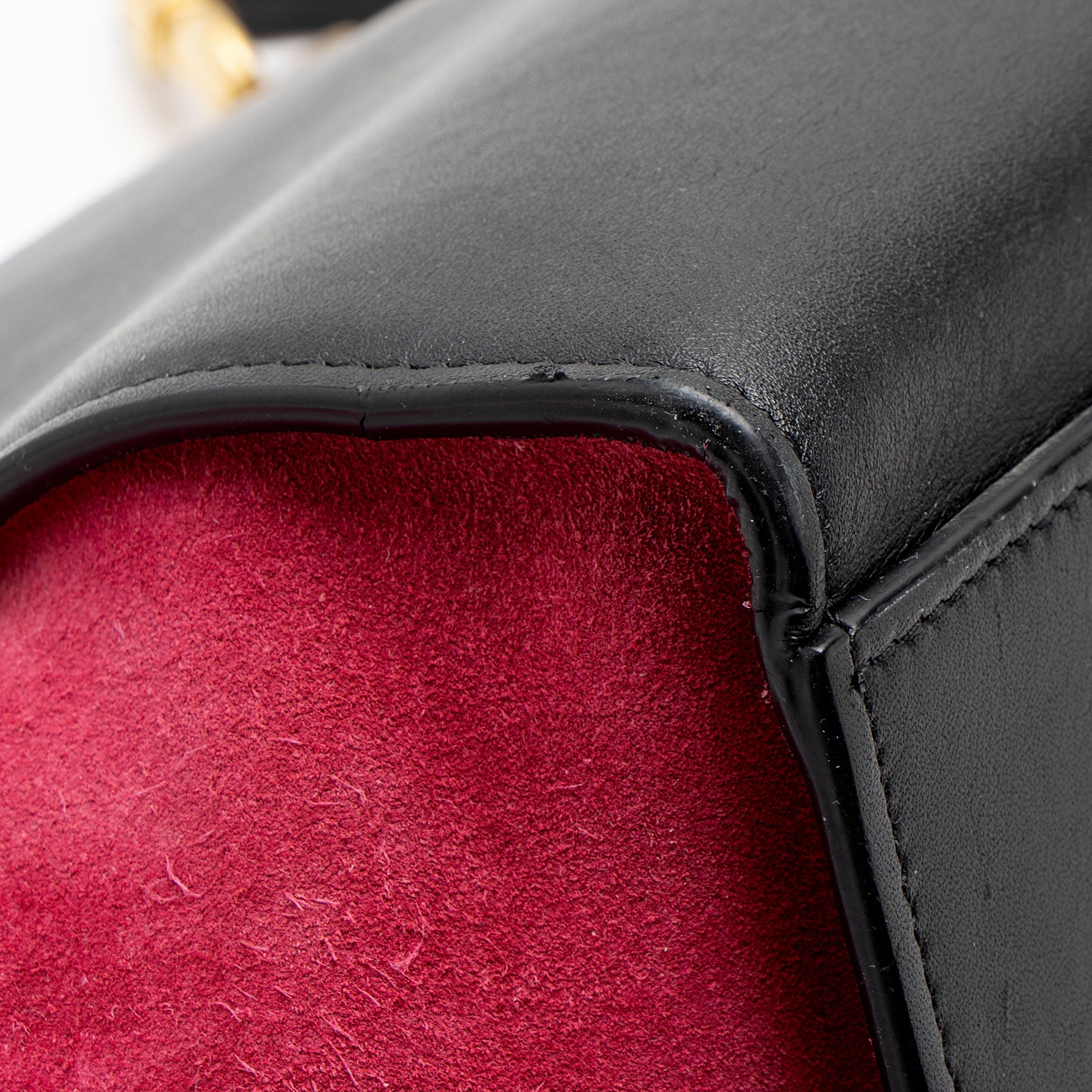 Celine Tricolor Calfskin Suede Medium Trapeze Bag