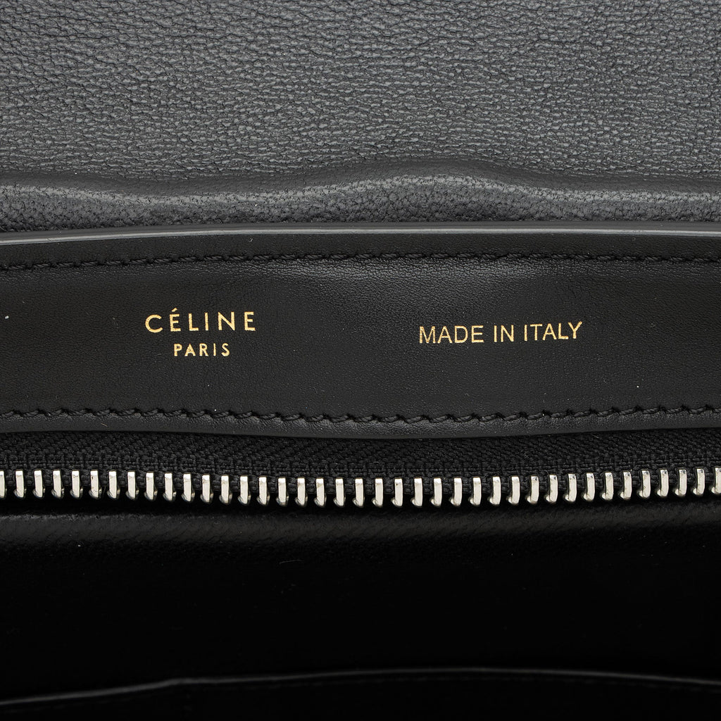 Celine Tricolor Calfskin Suede Small Trapeze Bag
