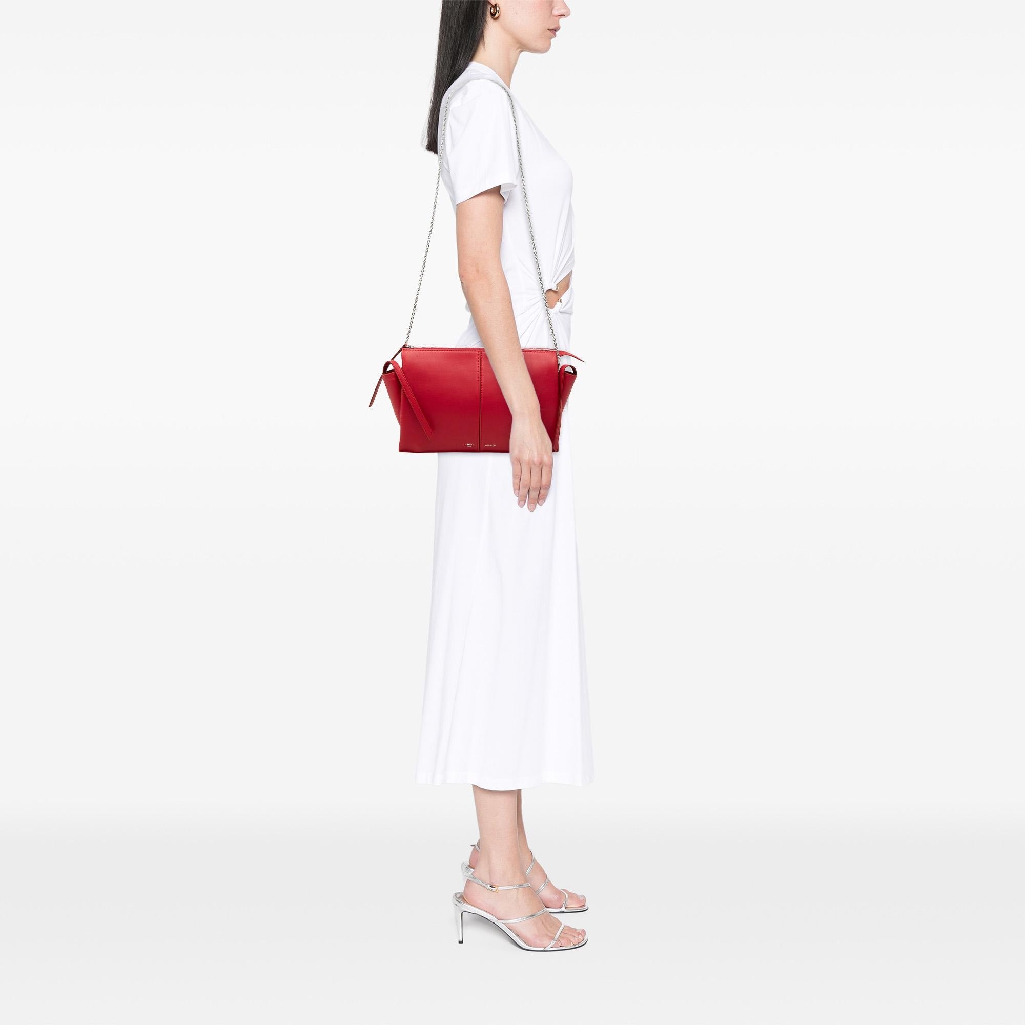Celine Trifold Leather Clutch On Chain