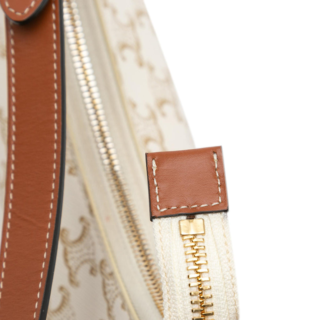 Celine Triomphe Coated Canvas Ava Shoulder Bag