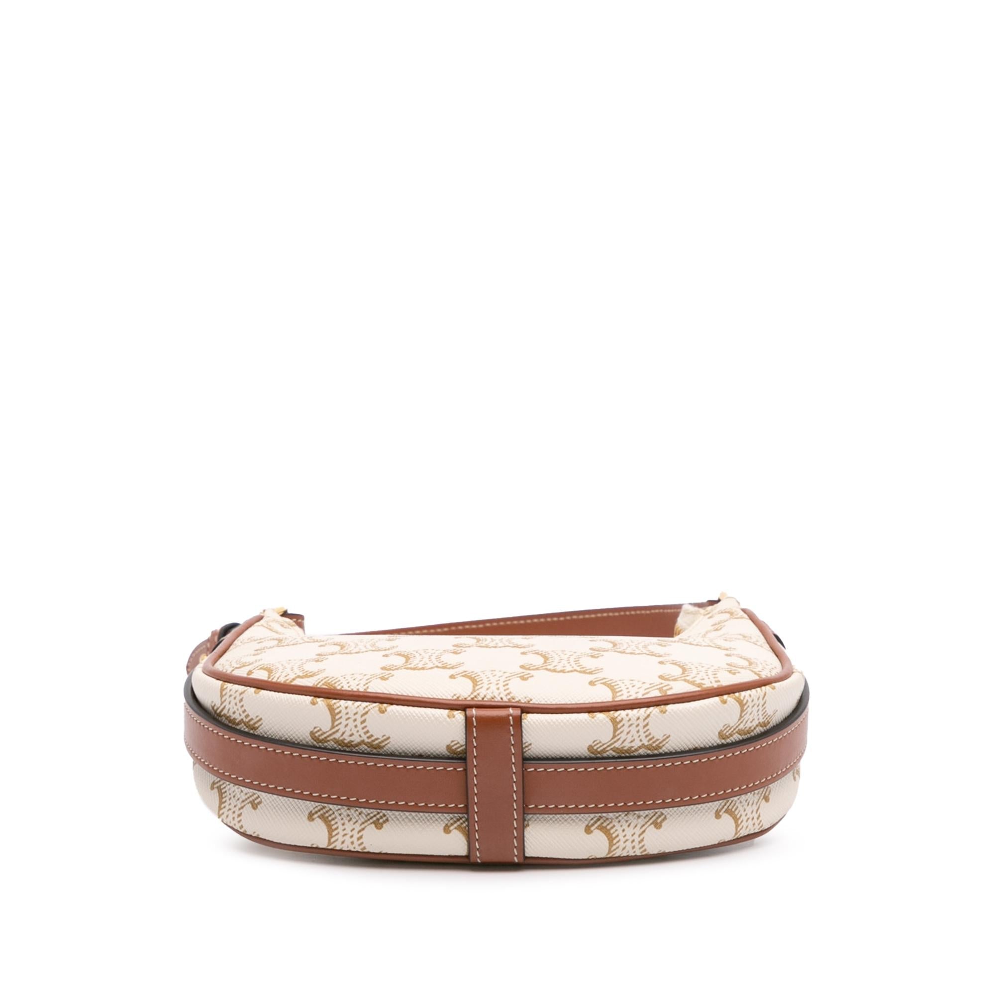 Celine Triomphe Coated Canvas Ava Shoulder Bag