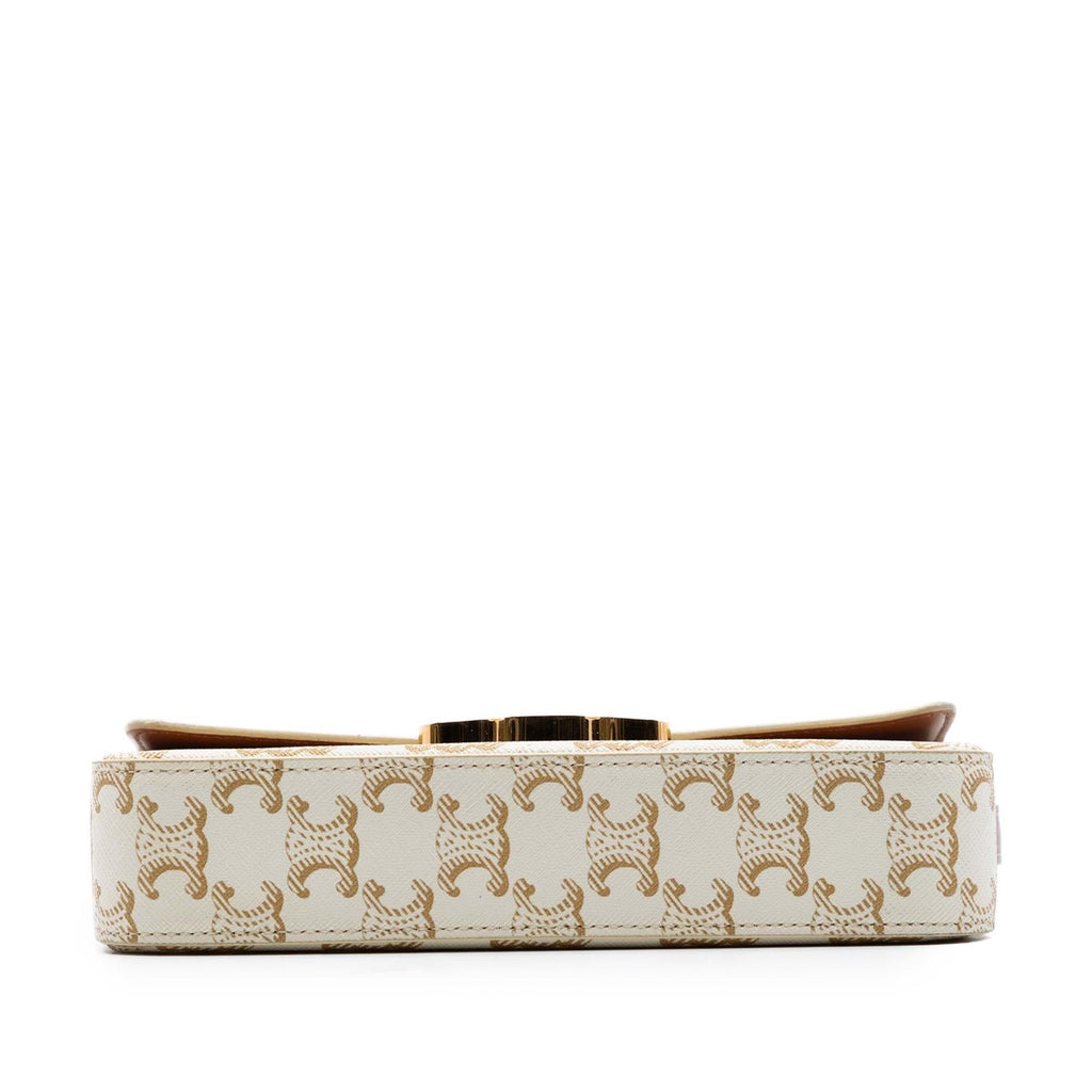 Celine Triomphe Coated Canvas Claude Shoulder Bag