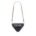 Celine Triomphe Coated Canvas Logo Triangle Crossbody