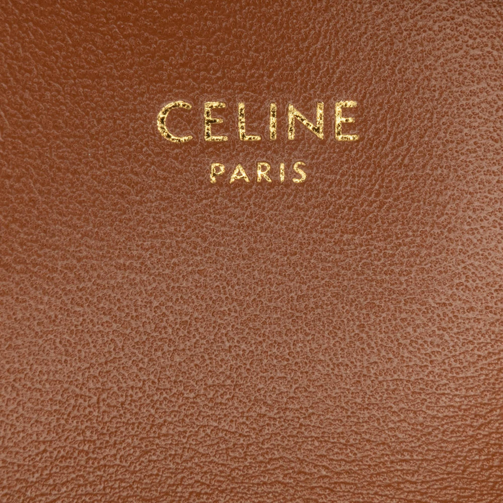 Celine Triomphe Tweed Claude Chain Shoulder Bag