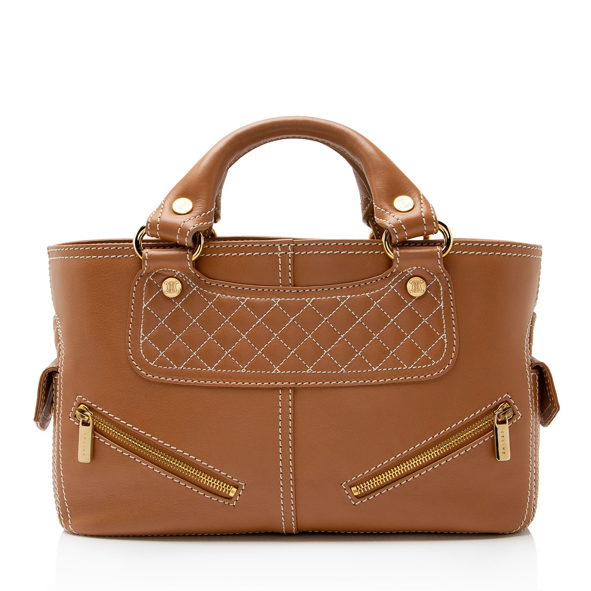 Celine Vintage Leather Biker Boogie Bag