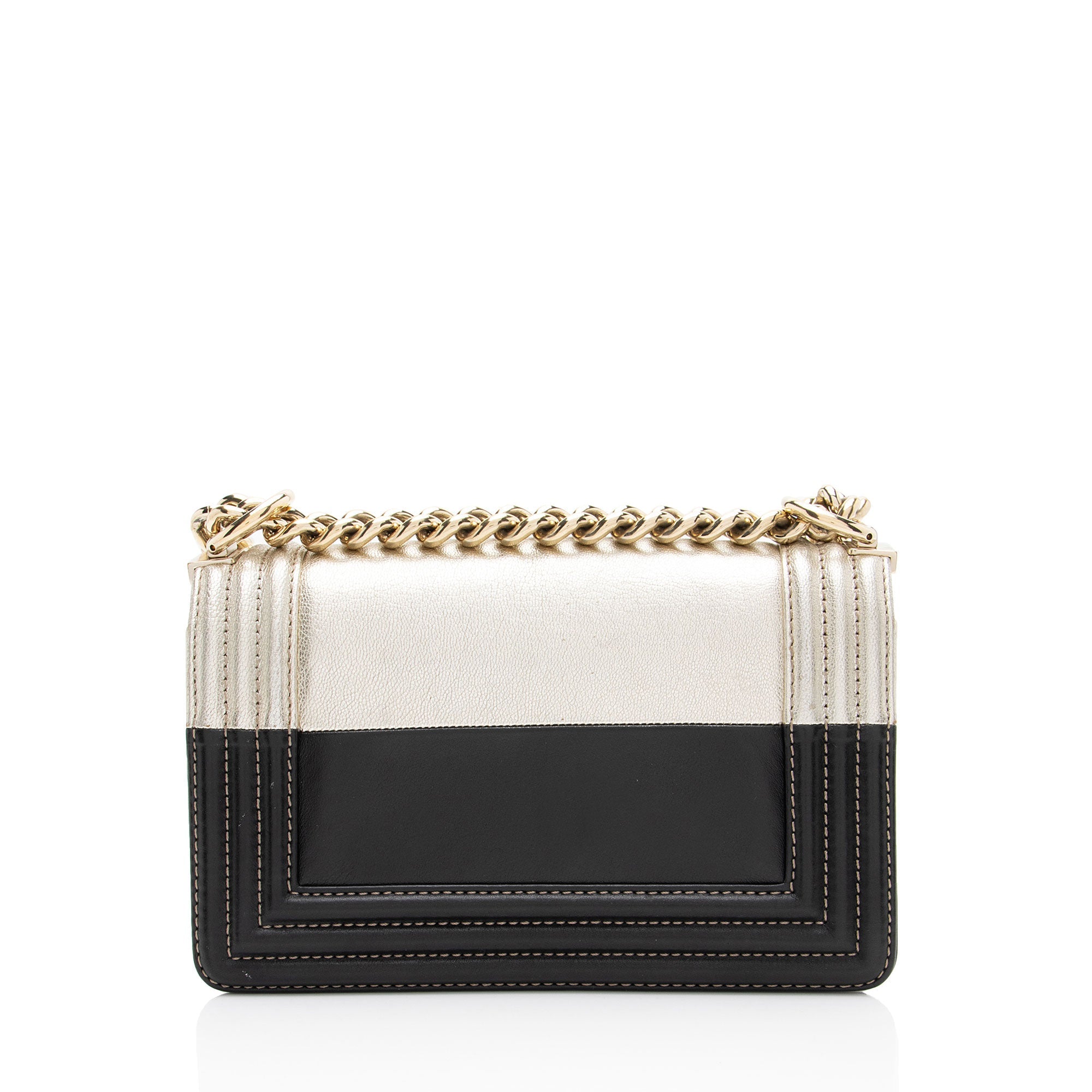 Chanel Bicolor Calfskin Small Boy Bag