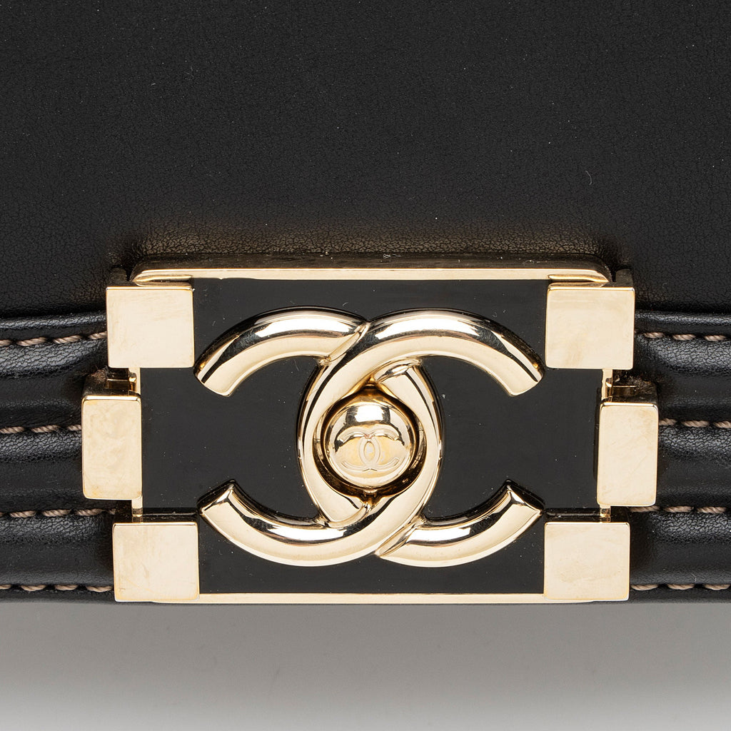 Chanel Bicolor Calfskin Small Boy Bag