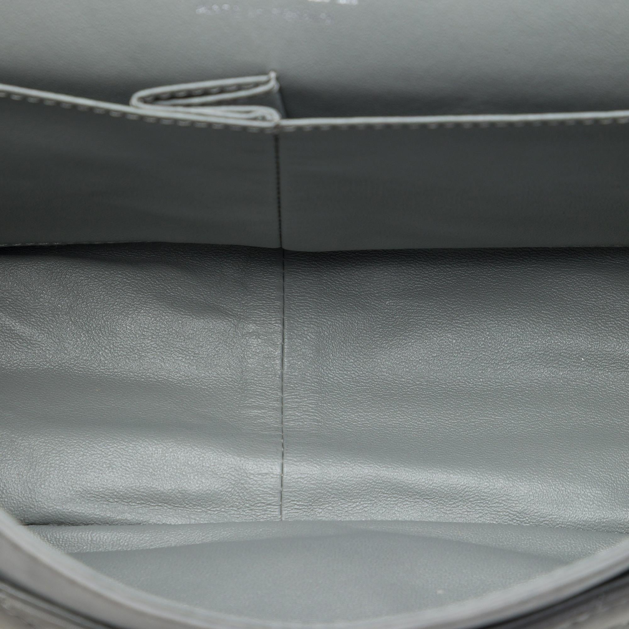 Chanel Bicolor Caviar and Iridescent Calfskin Reissue 2.55 Double Flap 226