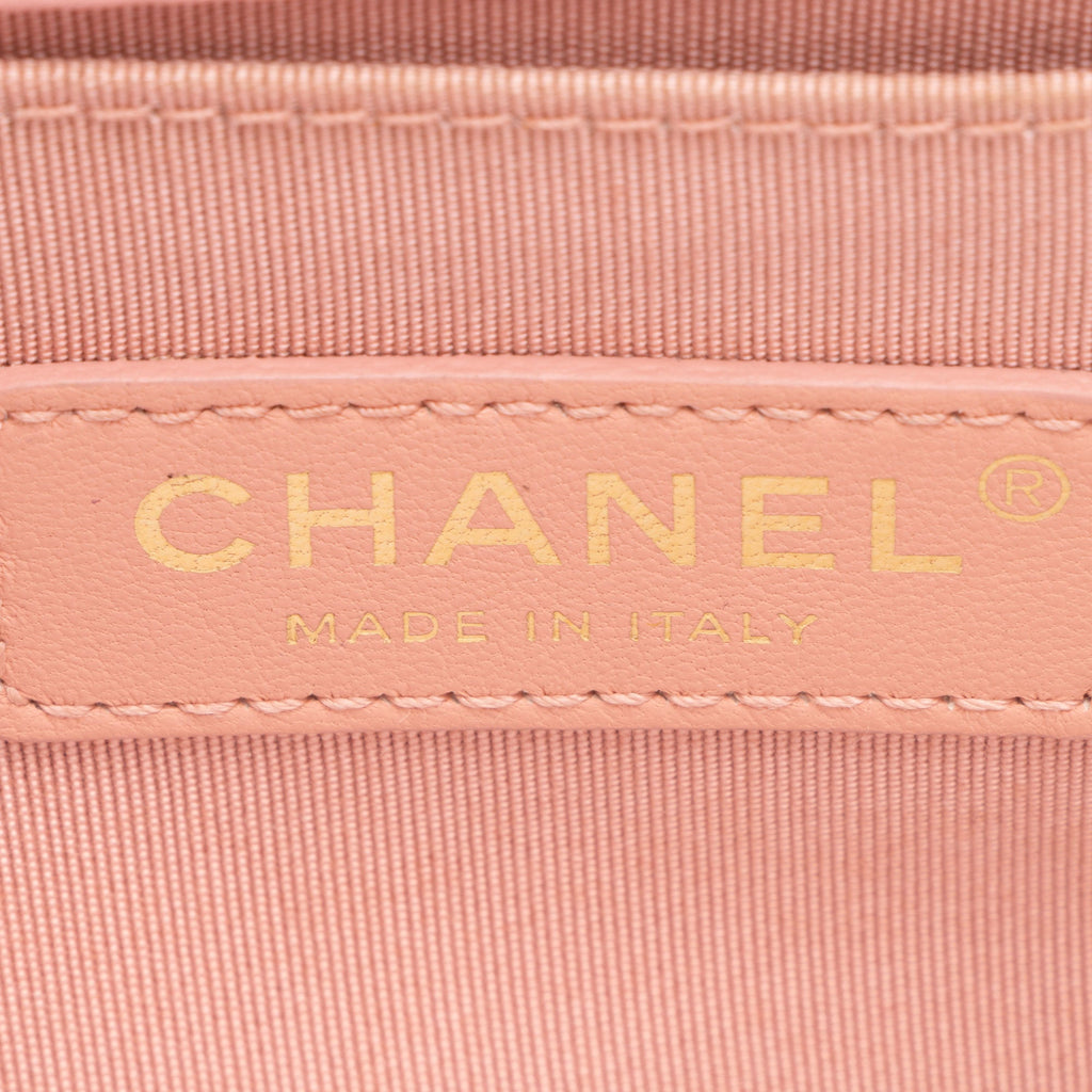 Chanel Braided Chevron Small Boy Bag