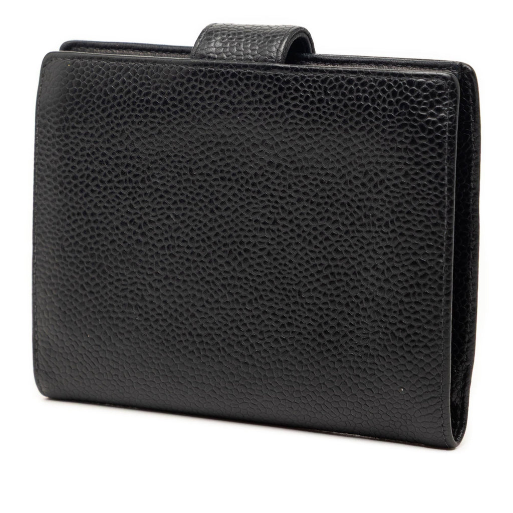 Chanel CC Caviar French Wallet