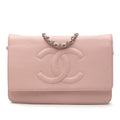 Chanel CC Caviar Wallet On Chain