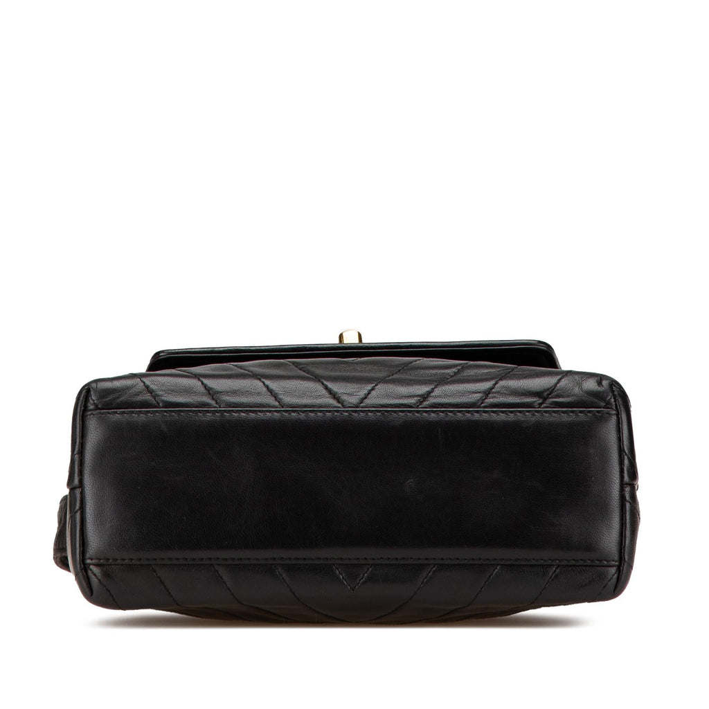 Chanel CC Chevron Lambskin Flap