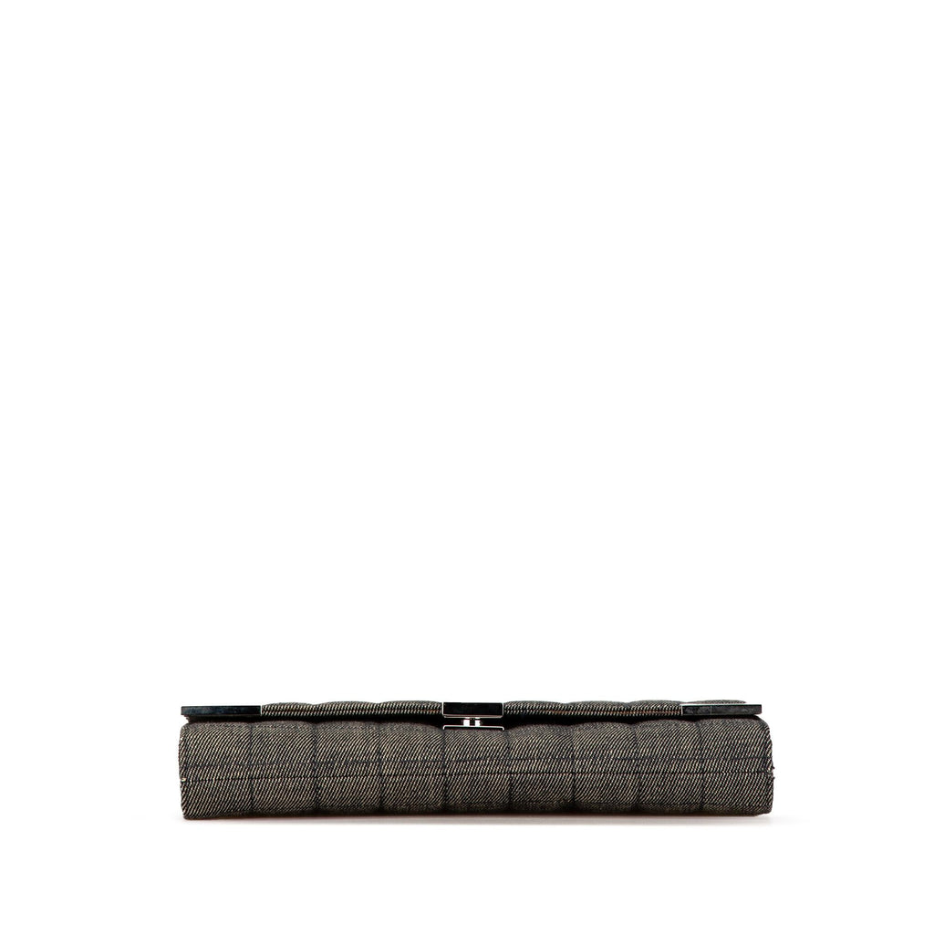 Chanel CC Choco Bar Denim Chain Flap