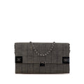 Chanel CC Choco Bar Denim Chain Flap