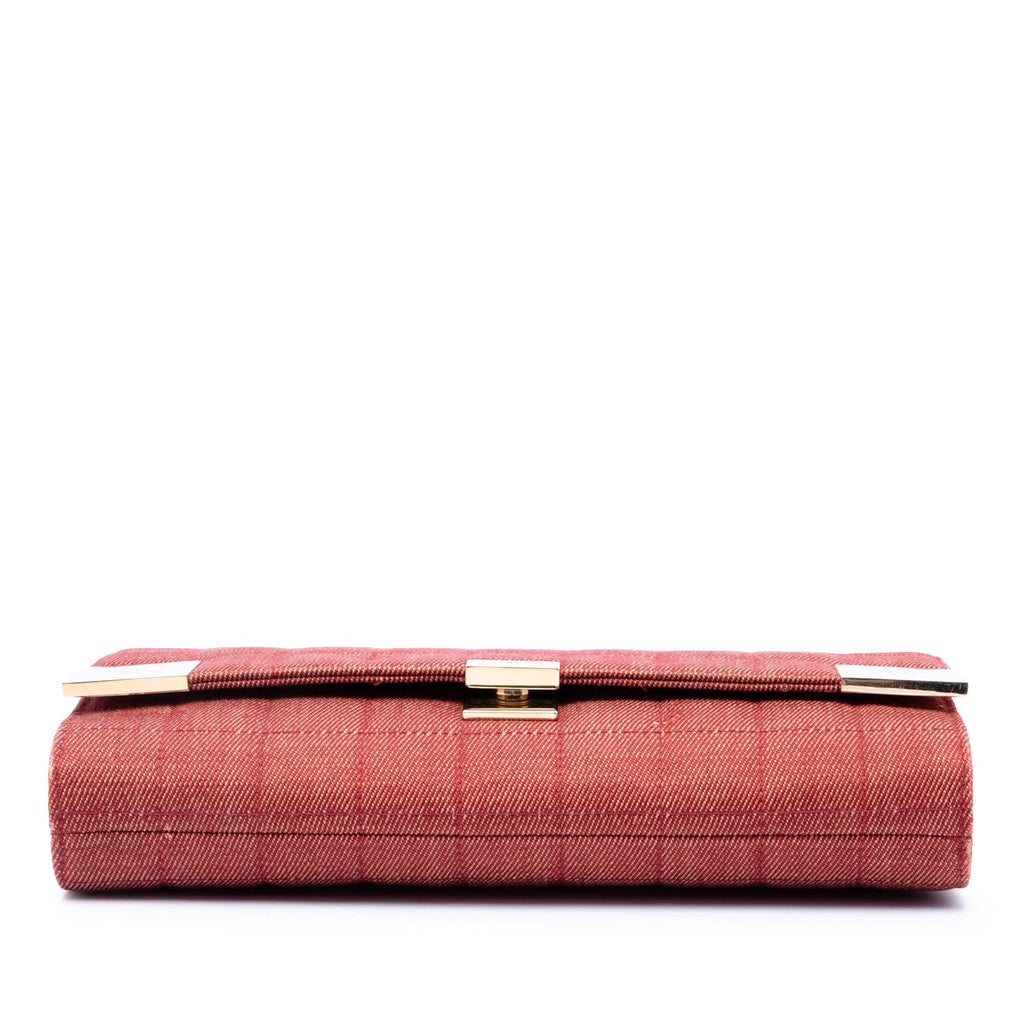 Chanel CC Choco Bar Denim Chain Flap