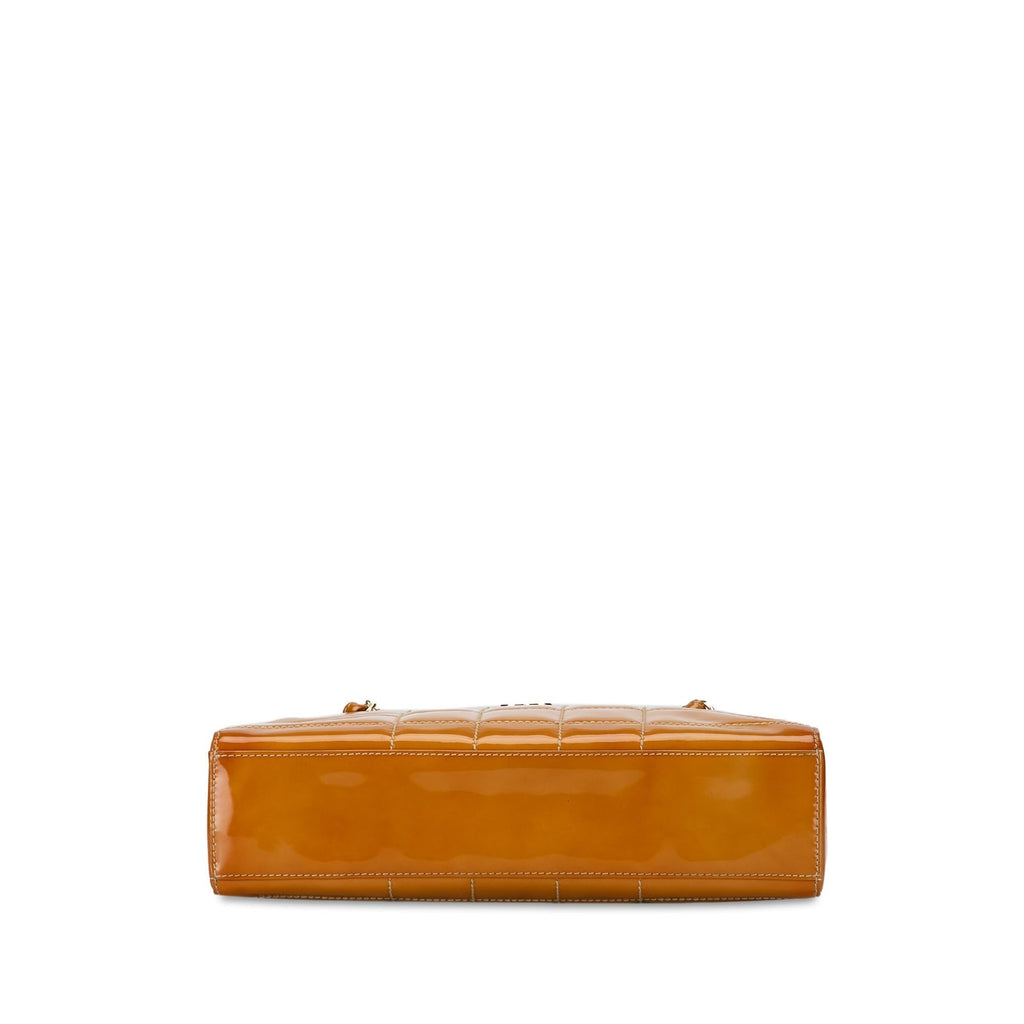 Chanel CC Chocolate Bar Patent Shoulder Bag (SHG-tneQSq)