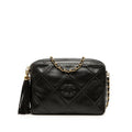 Chanel CC Diamond Quilted Lambskin Tassel Camera Bag