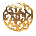 Chanel CC Gold Plated Brooch