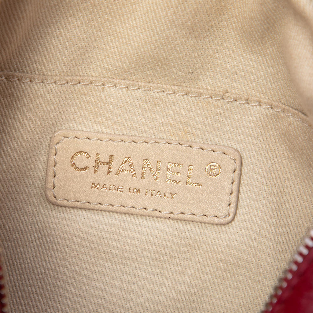 Chanel CC Jersey and Lambskin Scale Camera Bag
