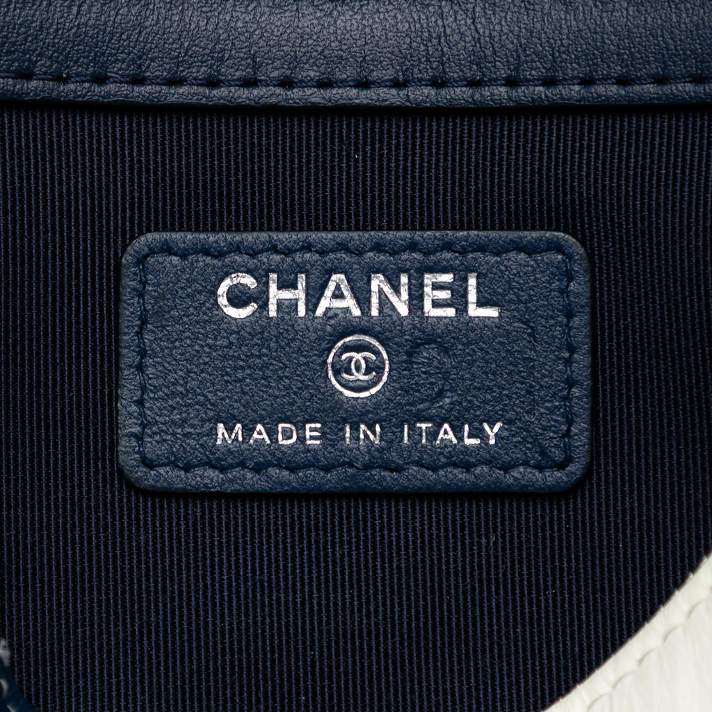 Chanel CC Lambskin Patchwork Tassel Clutch