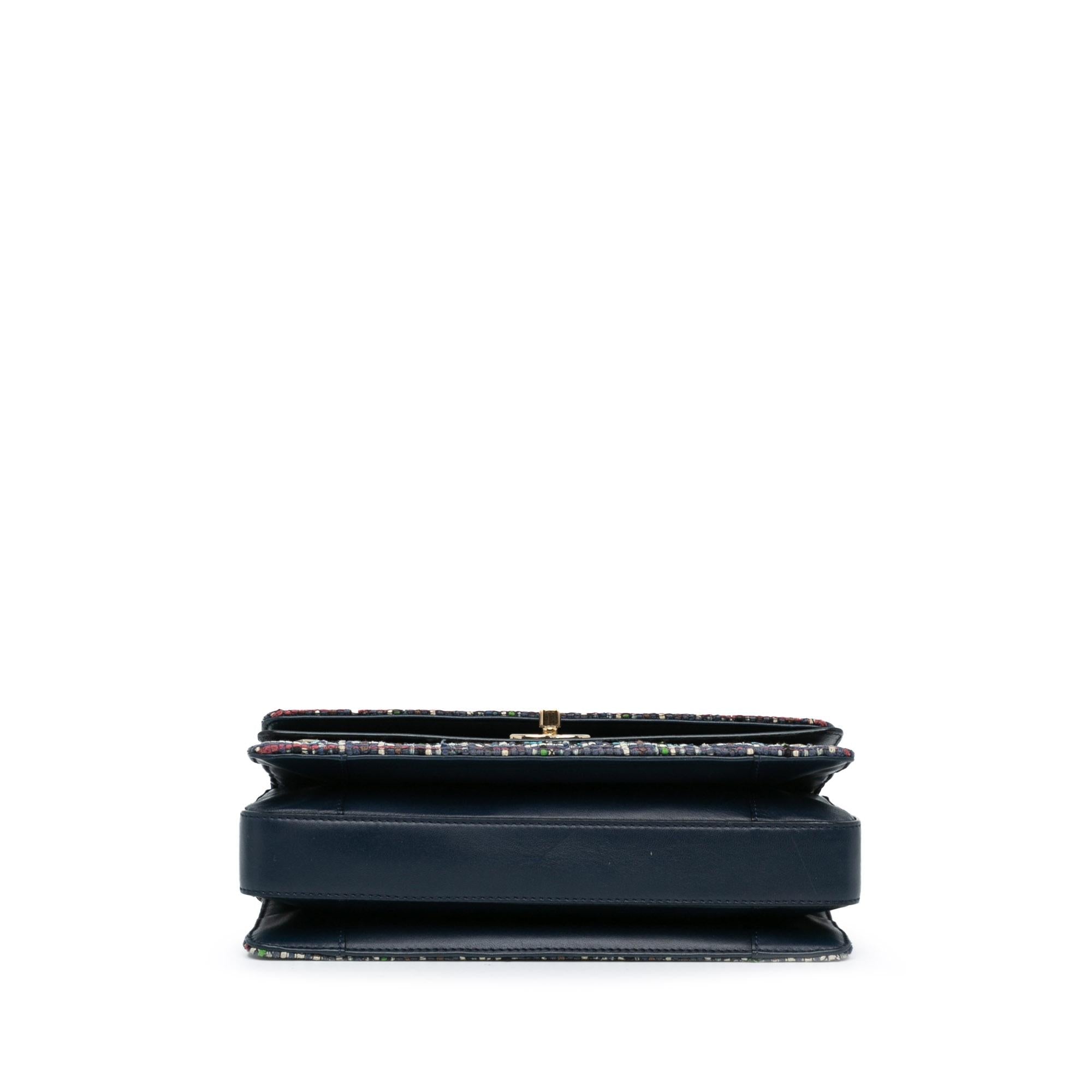 Chanel CC Multicolor Tweed Double Flap (SHG-djHZ7S)