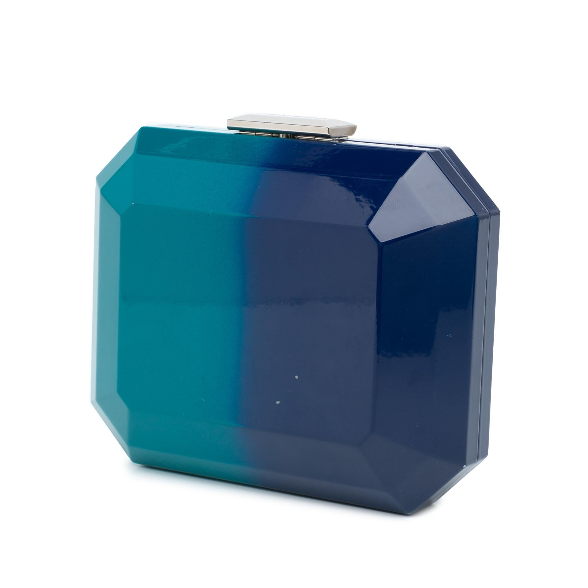 Chanel CC Ombre Acrylic Clutch on Chain