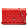 Chanel CC Patent Wallet on Chain