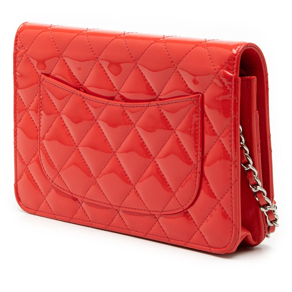 Chanel CC Patent Wallet on Chain
