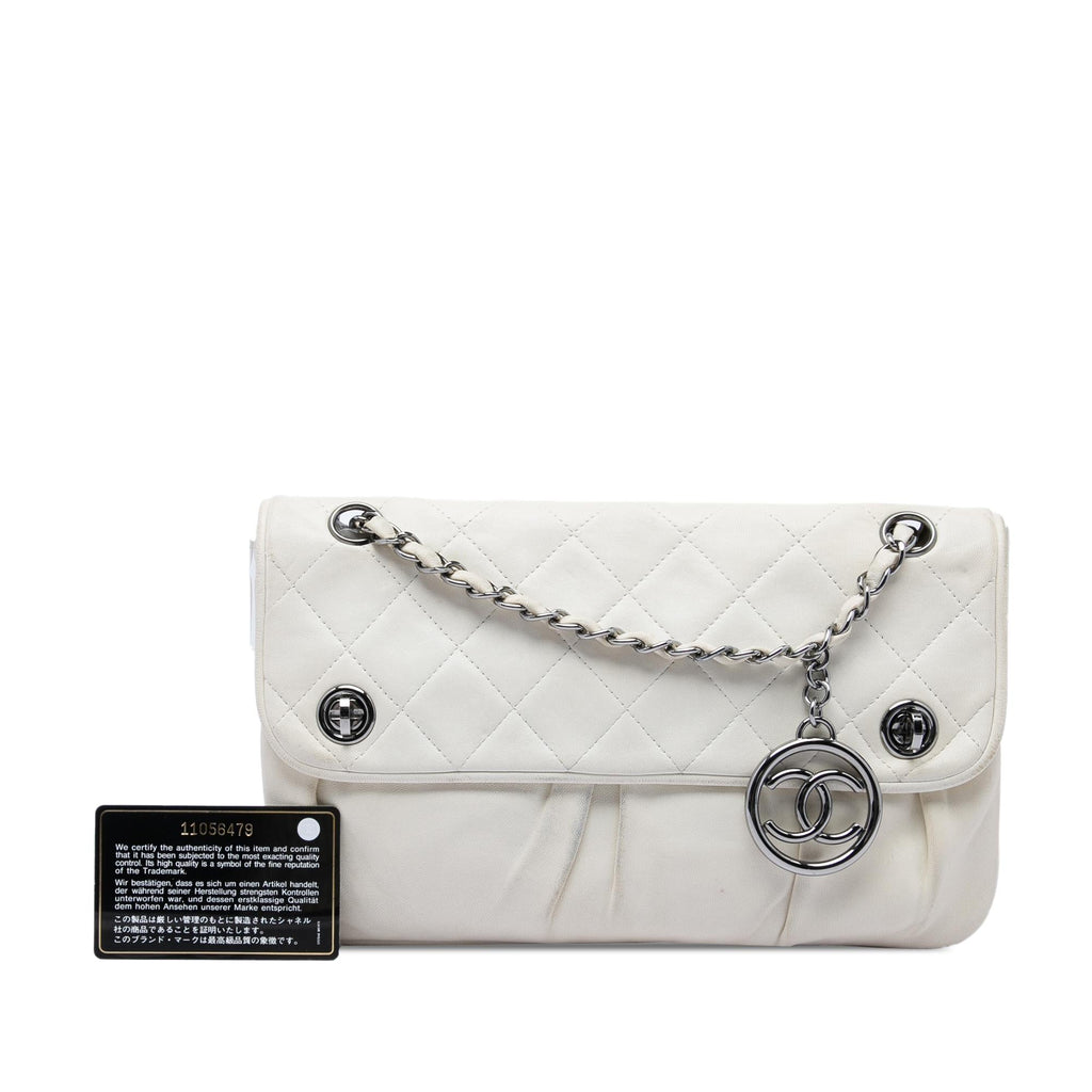 Chanel CC Quilted Lambskin Double Turnlock Flap