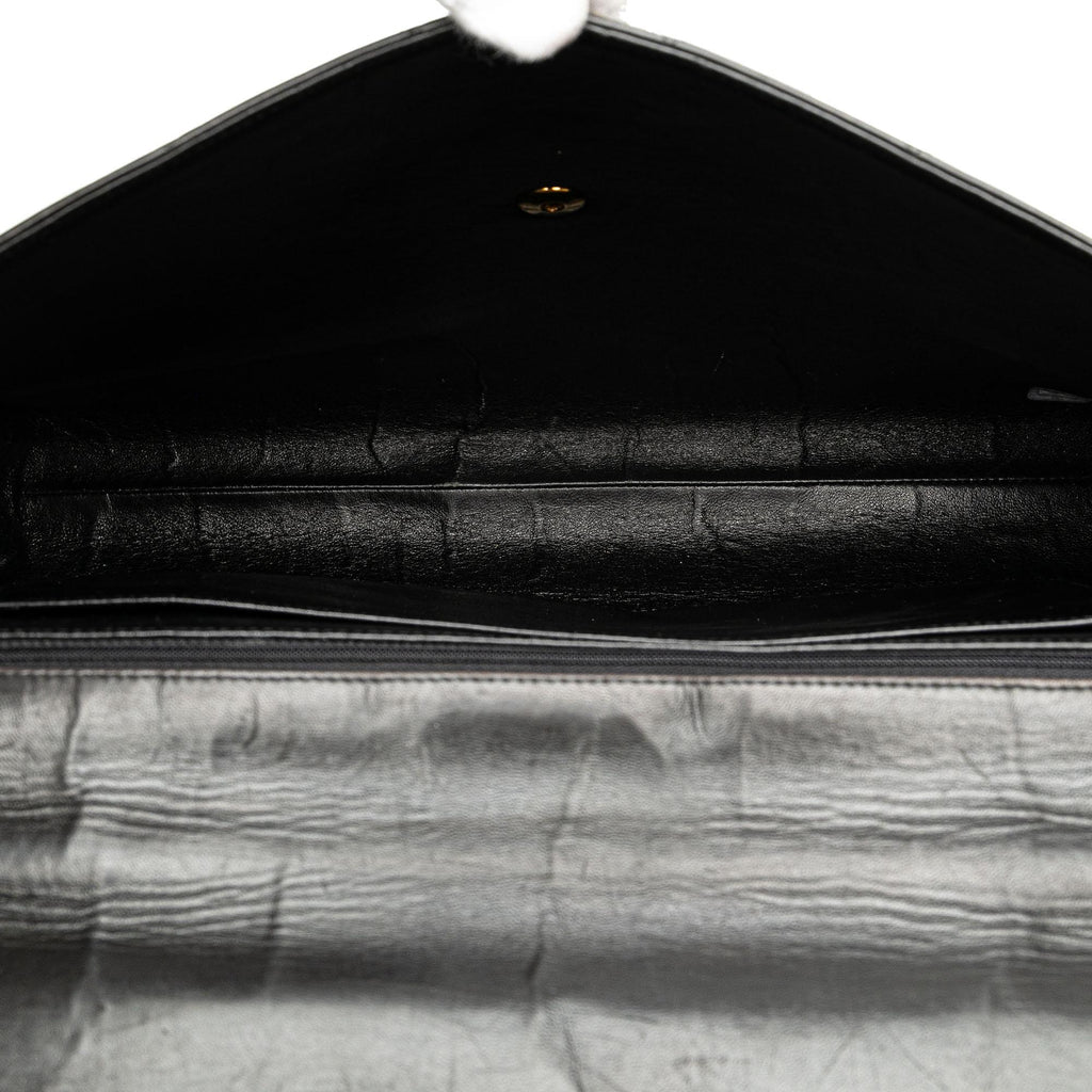 Chanel CC Quilted Lambskin Flap Briefcase (SHG-C50FAl)