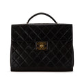 Chanel CC Quilted Lambskin Flap Briefcase (SHG-q0A6fi)