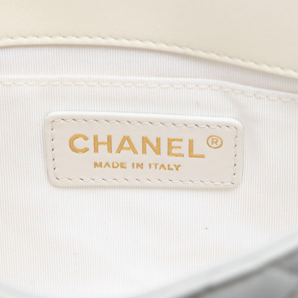 Chanel CC Quilted Lambskin Side Packs Flap